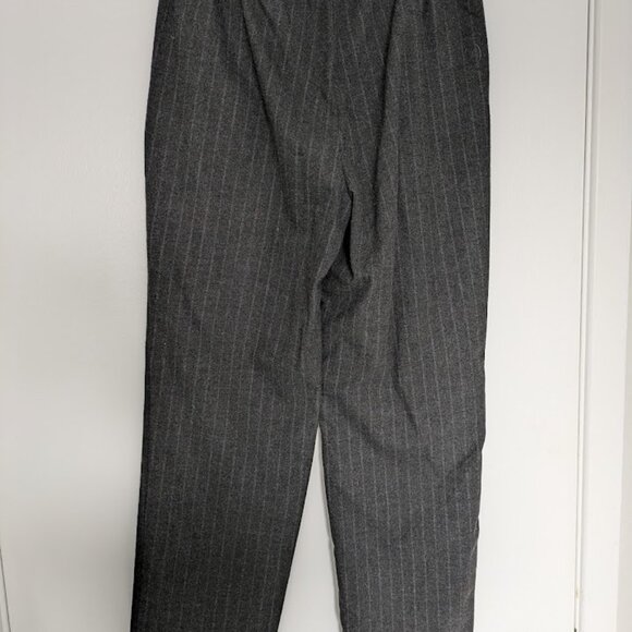 MANGO Straight Striped Trousers Elastic waist and drawstring - Picture 4 of 7